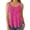 Hot Pink#2, variant on Fgnfyis Summer Tops for Women Strappy Tank Top Round Neck Sleeveless Layering Camisole for Daily Wear Versatile Basic Womens Tank Tops Orange XL