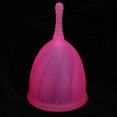 thumbnail image 3 of Silicone Menstrual Cup Reusable Female Lady Hygiene Cup Collector Body Care ToolPink L, 3 of 5
