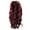 Red, variant on Teissuly Wig Women's Wine Red Long Curly Hair Large Wave Wig Headcover 60cm