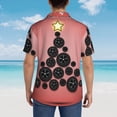 thumbnail image 3 of Lsque Happy New Year3 pattern Hawaiian Shirt for Men, Unisex Summer Beach Casual Short Sleeve Button Down Shirts-Medium, 3 of 9