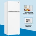 thumbnail image 5 of Kenmore 7.5 Cu Ft Top Mount Refrigerator with Freezer, Dual Door, Energy Star Certified, Adjustable Shelves, White Finish for Apartment, Garage or Small Kitchen Use, 5 of 8