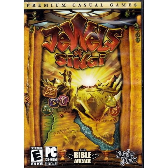 Jewels of Sinai PC CDRom - Bible Arcade - Fun for All Ages, and a Great Biblical Story, too