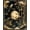 Dark Gold Black, Pattern 1, variant on Design&I 8'x10' Washable Area Rug Extra Large Skid-Resistant Low Profile Snake Vintage Boho Bamboo With Gothic Bird Medallion Accents for Living Room, Family