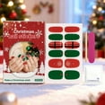 thumbnail image 4 of Christmas Nail Tips, Christmas False Nails, Removable Reusable Holiday Nail Stickers, Safe Non-Irritating Nail Art Patches for Festive Manicure, 4 of 9