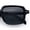 All Black, variant on Retro Vintage Vibe Mid Temple Horn Rim Hipster Fashion Sunglasses All Black