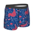 thumbnail image 3 of Haiem Chicken and Rooster Men's Boxer Briefs, Every Day Comfort Stretch Cotton Moisture-Wicking Underwear-Medium, 3 of 9