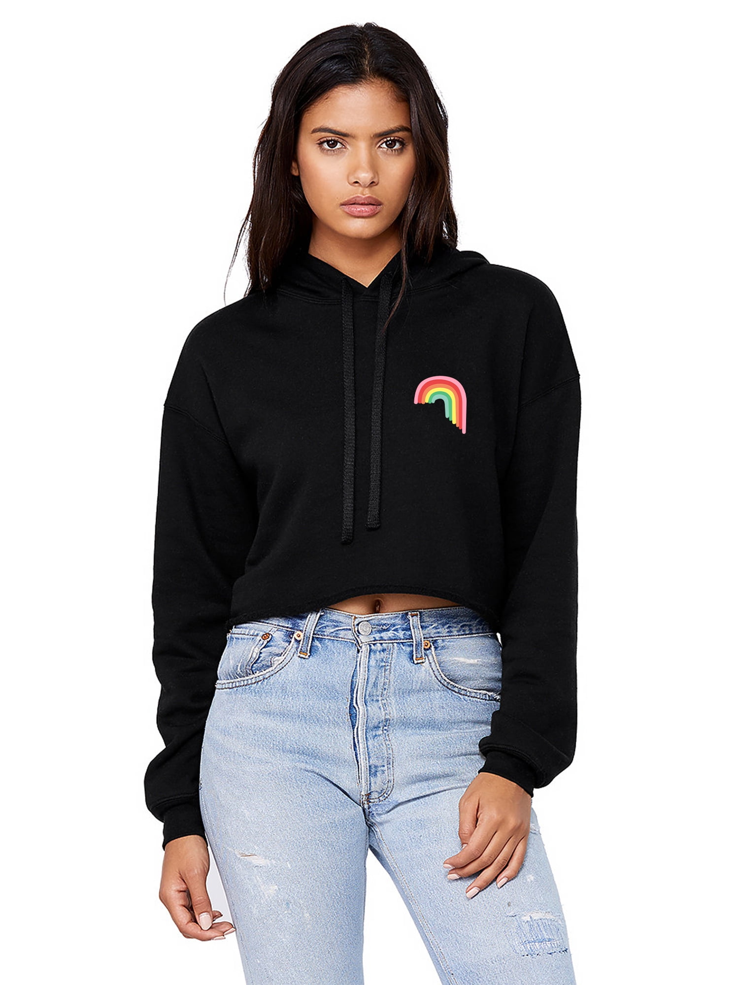 womens rainbow hoodie