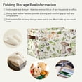 thumbnail image 6 of FREEAMG Wild Mushrooms Large Square Storage Basket Bin with Handles 1PCS, Foldable Multi Functional Closet Storage Box Shelf Basket for Storing Toys, Books and Clothes, 6 of 7