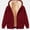 Wine, variant on HOMADLES Mens Fleece Lined Hoodies Winter Warm Full Zipper Hooded Sweatshirts Solid Color Hoodie Jacket Light Blue Size S