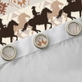 thumbnail image 5 of Homewish Rustic Cowgirl Cowboy Black Out Curtains, Vintage Wheat Western Aztec Curtains Pack of 2 (42x63 Each), Farmhouse Horse Shoes Bedroom Curtains, Black Out Curtains Bedroom Decor, 5 of 7