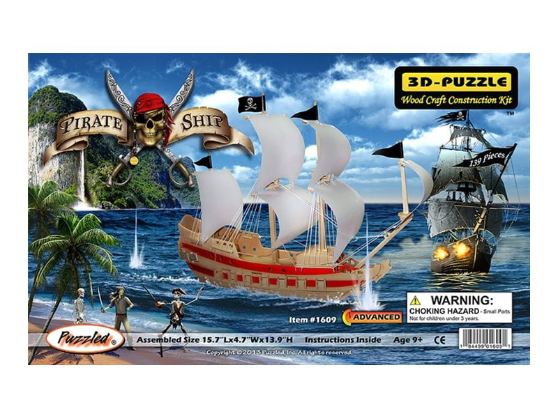 3D Puzzle Pirate Ship - YouTube