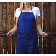 thumbnail image 3 of Claypron Blue Denim El Delantal Superpuesto Dividido Original Para Alfareros Chefs Jardineros Artistas Hombres Y Mujeres, 3 of 4