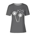 thumbnail image 4 of Kaemgyyd T-Shirt Grande Taille pour Femmes, Mignon, à Imprimé Graphique, Col Rond, Doux, Léger, Manches Courtes, 4 of 4