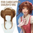thumbnail image 4 of Anime Cardcaptor Sakura'S Wig Short Light Brown Cosplay Party Wigs, 4 of 5