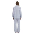 thumbnail image 7 of GLOBAL Womens 100% Cotton Notch Collar Pajama Set Homewear with Pockets, Spring & Summer, 2-Piece, Sizes S to 3X, 7 of 7