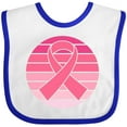 thumbnail image 3 of Inktastic Breast Cancer Pink Ribbon Retro Girls Baby Bib, 3 of 4