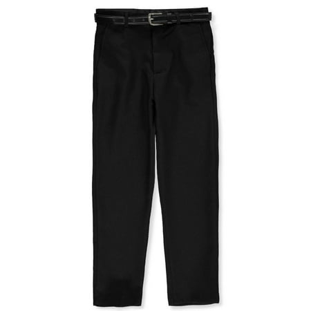 Vittorino Boys' Belted Flat Front Dress Pants