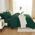 thumbnail image 4 of Juego de cama Litanika Queen, edredón verde esmeralda oscuro, 7 piezas, 4 of 4