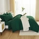 thumbnail image 4 of Juego de cama Litanika Queen, edredón verde esmeralda oscuro, 7 piezas, 4 of 4