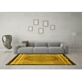 thumbnail image 3 of Ahgly Company Indoor Square Persian Yellow Traditional Area Rugs, 3' Square, 3 of 4