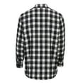 thumbnail image 2 of Boxercraft BM7601 Flannel Everest Workshirt-Bk/Wt Buff Plad-S, 2 of 2