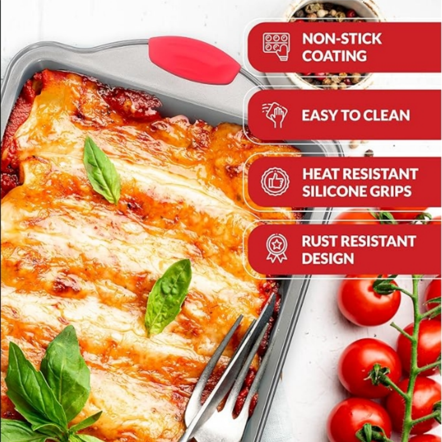 Kitchen Non-stick 9x13 Rectangular Cake Pan - Durable Baking Pan for Oven Delights & Sheet Cakes