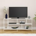 thumbnail image 2 of Evelyn&Zoe Winthrop Rectangular TV Stand with Metal Shelves for TV's up to 60", Matte White, 2 of 8