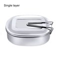 thumbnail image 4 of Visland Thick Stainless Steel Rectangle Students Snack Food Lunch Box Storage Container, 4 of 6