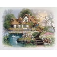 thumbnail image 2 of Orpinas, Andres 32x25 Black Ornate Wood Framed with Double Matting Museum Art Print Titled - Cottage 1, 2 of 4