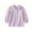 X3 Purple, variant on LIhncine Girls' Long Sleeve Polo Shirt School Uniform Interlock Polo Shirt with Picot Collar, Button Closure 3-9Y