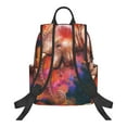 thumbnail image 2 of Naloa Oil Paintings of Elephants Print Lightweight DayBackpack Suitable for school, work, shopping, travel, etc., 2 of 5