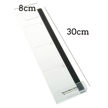 OSPNIEEK Monitor Memo Boards Set - 3-Piece Acrylic Side & Bottom Organizer With Sticky Notes For Computer Screen