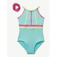 thumbnail image 4 of Justice High Neck Gymnastics Leotards for Teens with Scrunchie, XS-XL, 4 of 5