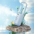 thumbnail image 1 of Portable Nano Facial Steamer , Mini Mist Sprayer 50ml Visual Water Tank Moisturizing Hydrating for Face, 1 of 7