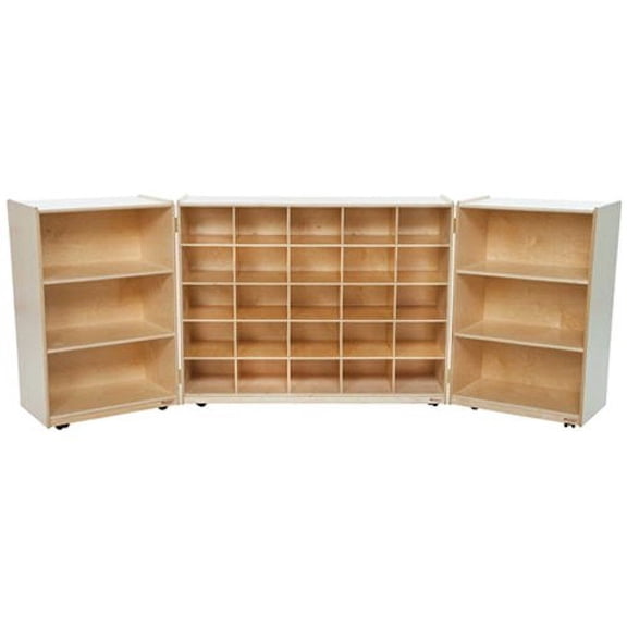 Wood Designs 25509 25 Tray Tri-Fold Storage Without Trays