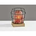 thumbnail image 5 of Simplee Adesso Faith Himalayan Salth Table Lamp, Black Metal, Pink Himalayan Salt Rock and Natural Wood, 5 of 8