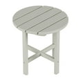 thumbnail image 5 of Garden 18" Inch Round Plastic Outdoor Patio Side Table, Sand, 5 of 6