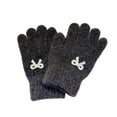 thumbnail image 3 of qolati Kids Winter Gloves Girls Warm Stretchy Knit Gloves Toddler Cute Bowknot Full Fingers Gloves for Cold Weather 3-8 Years, 3 of 4