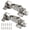 Bail Pulls, variant on 2 Pack 165 Degree Half Overlay Cabinet Hinges, Soft Close Concealed Adjustable Hydraulic for Pie Corner, Face Frame Clip On Nickel Steel