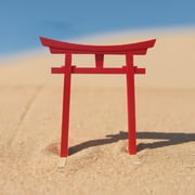 SamsGazebos Miniature Red Japanese Torii Gate, 26-Inch, Handmade