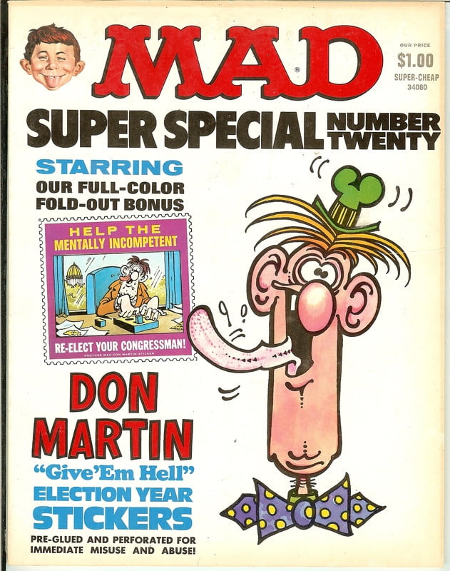 MAD Magazine Vintage Collectible HIGH GRADE Super Special Number 20