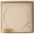 thumbnail image 3 of 8 1/2 inch Round Double Loop Bangle Bracelet w/ St. Lucy in Gold-Filled, 3 of 3