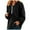 Black, variant on UAMVSH Women Half Zipper Hoodie Casual Solid Color Long Sleeve Hooded Pullover Loose Fit Side Slit Drop Shoulder Sweatshirts(X-Large,Black)