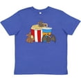 thumbnail image 3 of Inktastic Movie Loving Bats with Popcorn and Soda Youth T-Shirt, 3 of 5