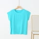 thumbnail image 1 of Fiudx Ropa de Mujer Camiseta de Manga Corta de Color Sólido Suelta Informal de Moda para Mujer Top de Manga Corta, 1 of 4