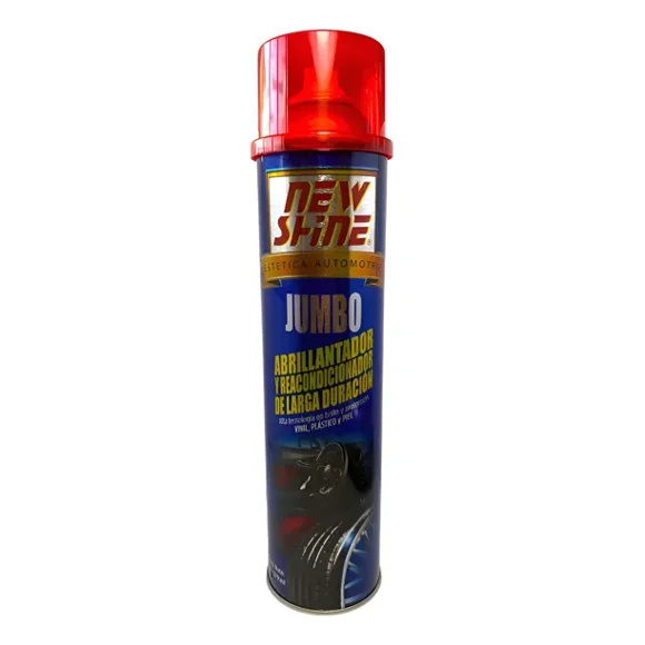 Abrillantador New Shine Jumbo | Cuidado y Brillo para Plásticos, Vinil y Llantas Automotrices