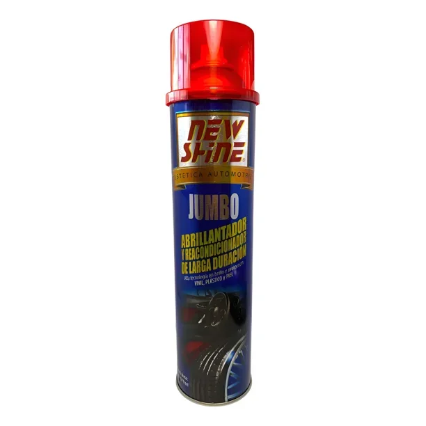 Abrillantador New Shine Jumbo | Cuidado y Brillo para Plásticos, Vinil y Llantas Automotrices