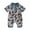 Light Blue, variant on 0-18M Baby Boys Gentleman Jumpsuits 3M 6M 12M 18M Casual Cow Bull Head Print Short Sleeve Romper for Newborn