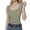 Army Green, variant on Wide Shoulder Tank Tops for Women Undershirt with Auxiliary Thread Sleeveless Top XL