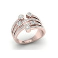thumbnail image 3 of 5/8Ct TDW Diamond 10k Rose Gold Fashion Ring (I-J, I2), 3 of 5